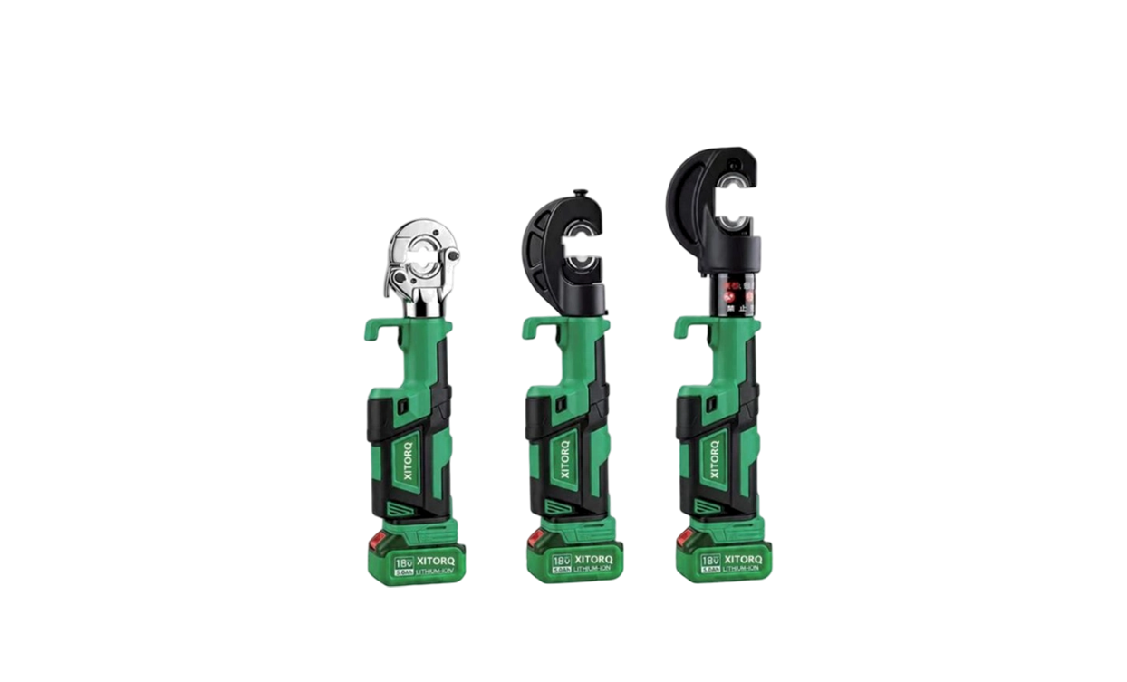 Hydraulisches 18-V-Lithium-Ionen-Crimpwerkzeug – Kraft 60–120 kN, für 10–400 mm² Cu/Al-Kabelanschlüsse